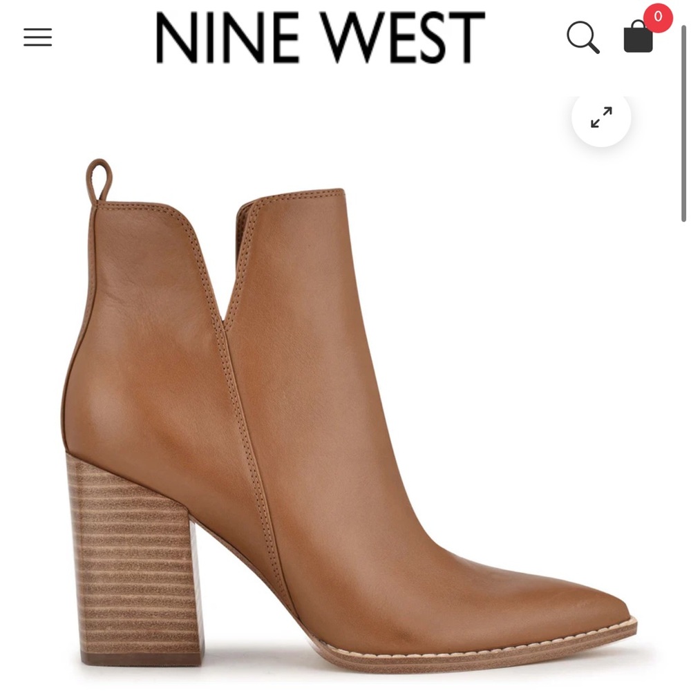 Nine West Brown Ankle Boots